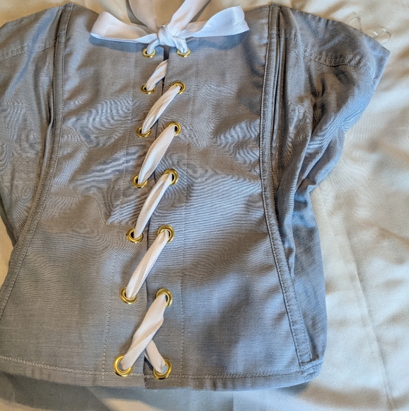 Victoria's Secret Blue Corset - Picture 2 of 5